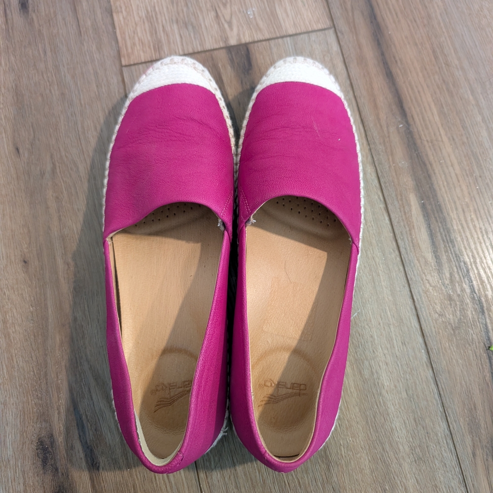 Dansko Fuchsia Espadrille Flats